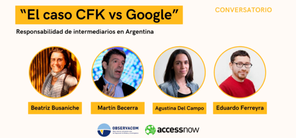Participation in the «CFK vs. Google» debate