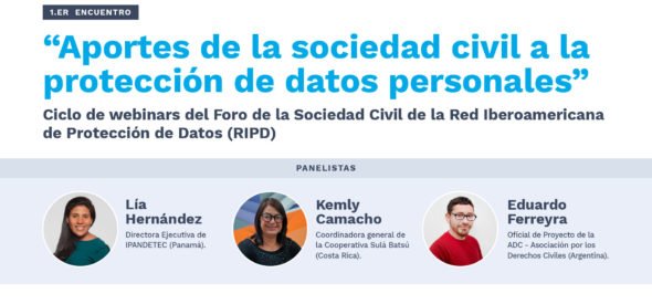1er. encuentro del ciclo de webinars del Foro de la Sociedad Civil de la RIPD